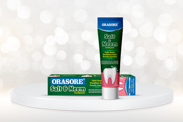 Orasore salt and  neem toothpaste